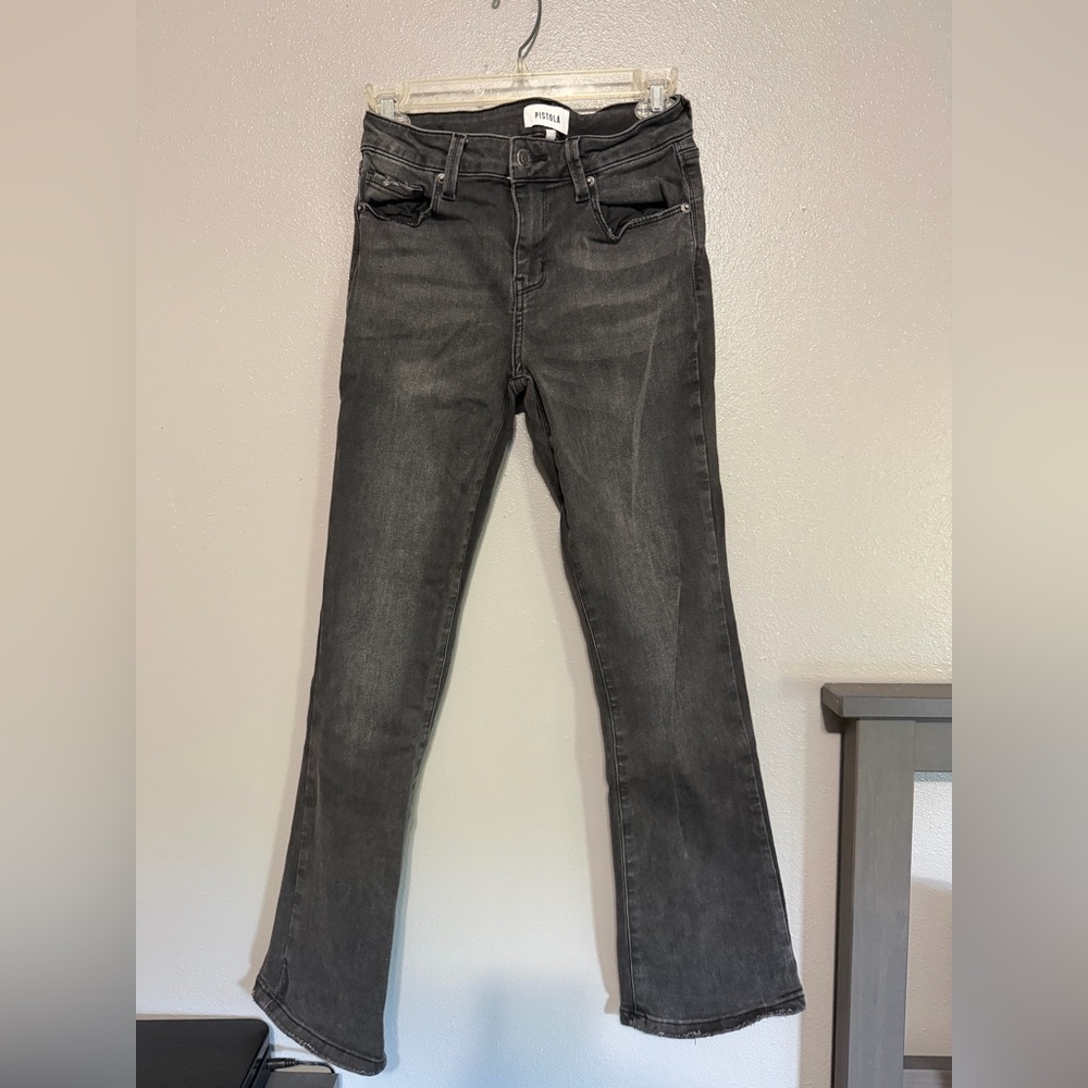 pistola Blackwashed Flare Jeans